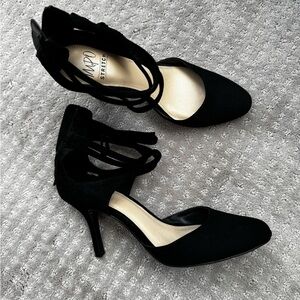 Impo Black Strappy Heels